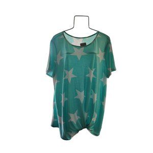 Blue with White Stars Tee 2xl